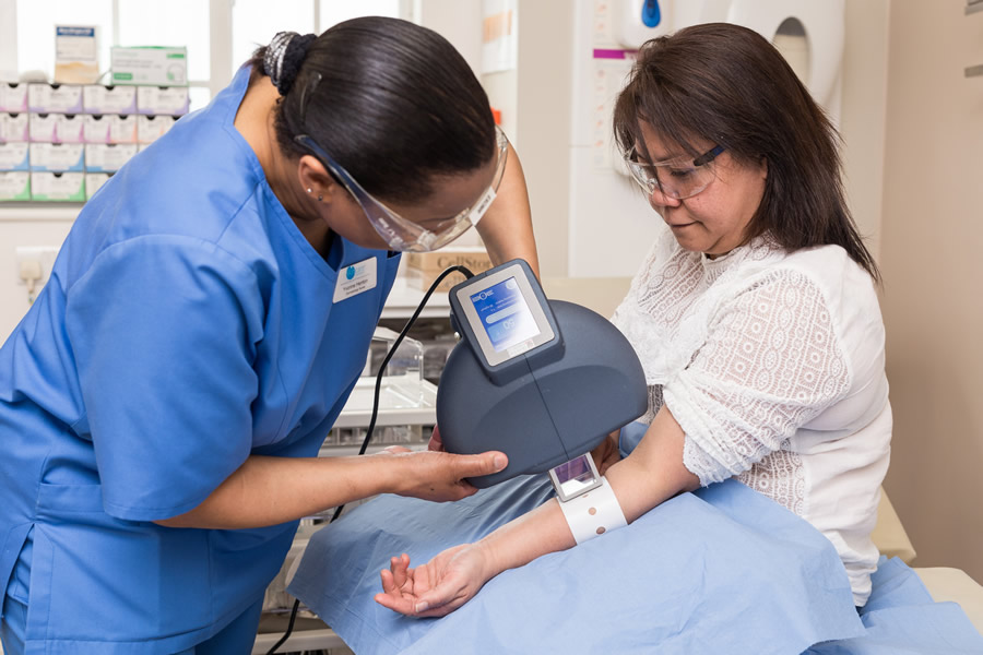 Skin testing in dermatology clinic
