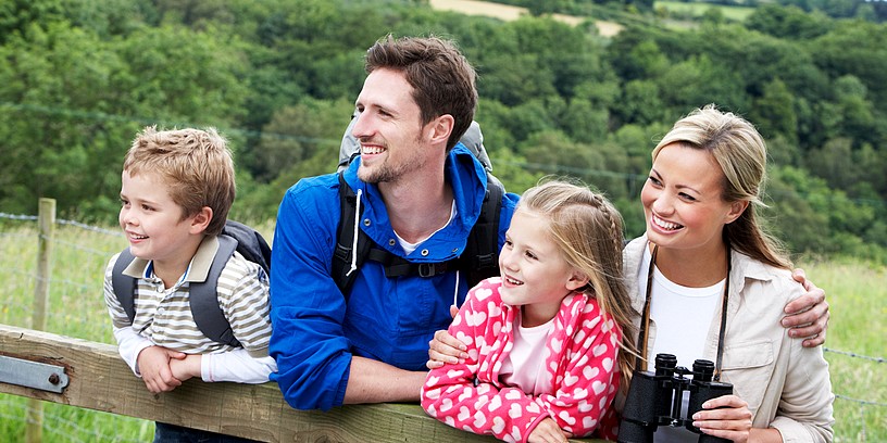 Family in the countryside