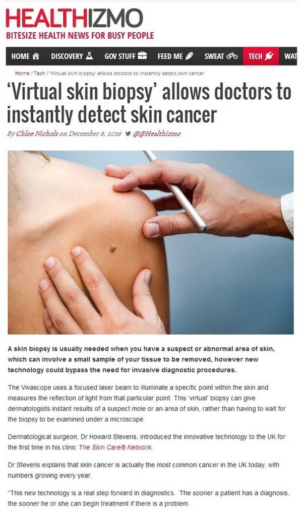 Skin biopsy article in Healthizmo