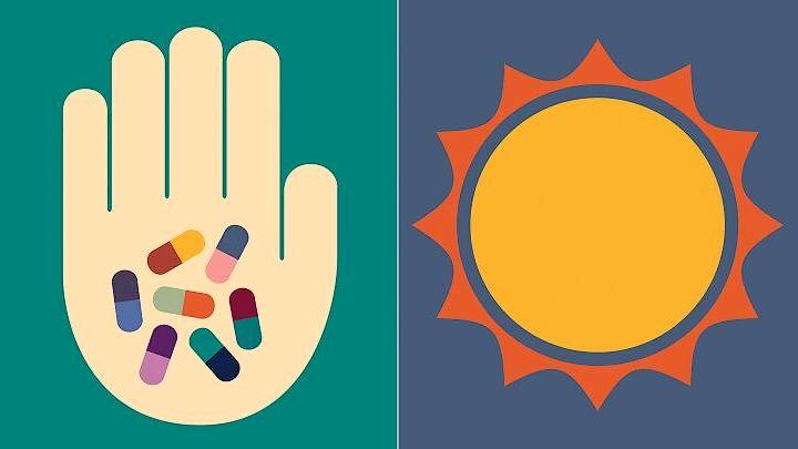 Oral medication and the sun