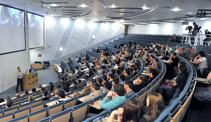 View inside lecture hall