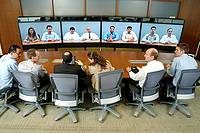 Group video call in office