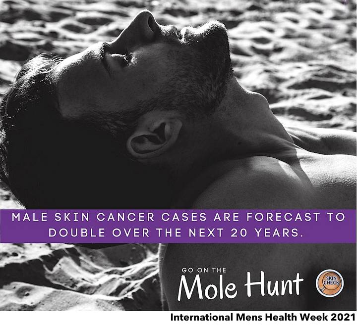 Male skin cancer to double