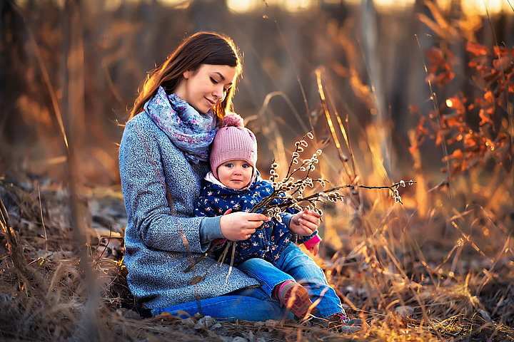 Mother with small child