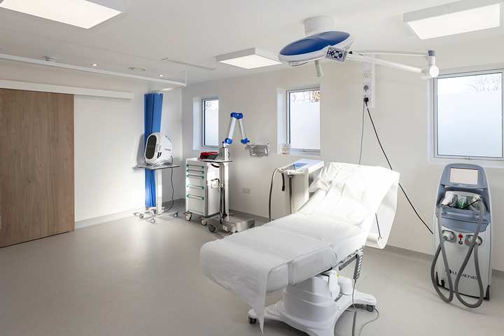 Treatment room at Skin Care Network