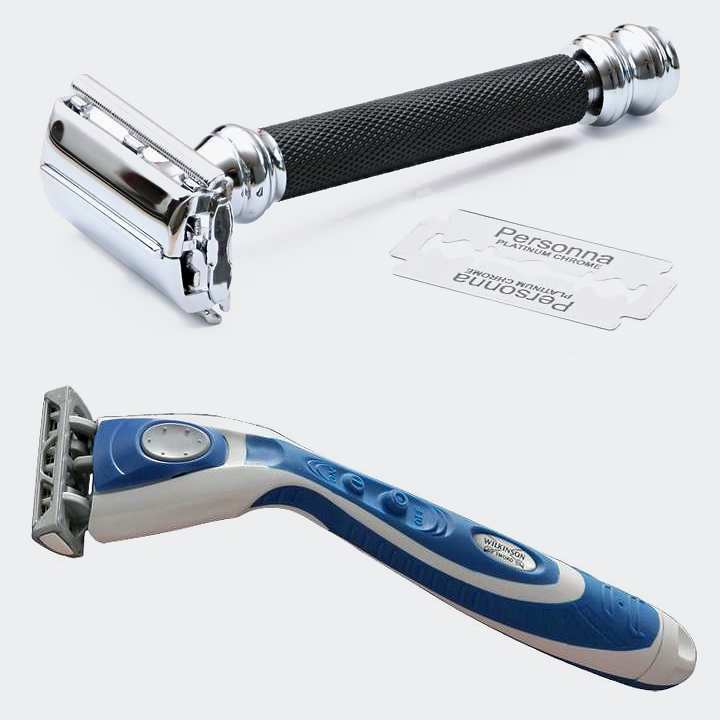 Two types of razor