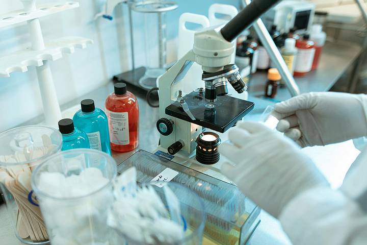 Testing in research laboratory