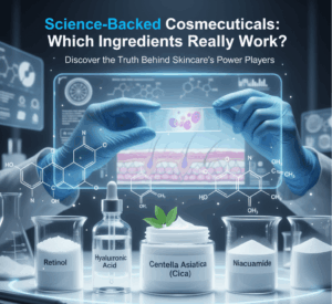 Discover evidence-based cosmeceuticals with proven ingredients like retinoids and niacinamide to improve skin health and fight ageing.