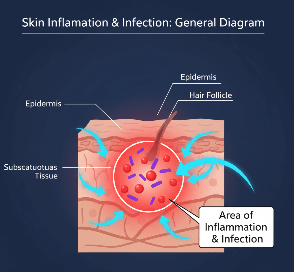 Itchy or painful penoscrotal skin The SkinCare Network explains common infections like candida and herpes, plus inflammatory issues for UK men. (138 characters)