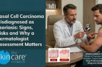 Learn how basal cell carcinoma can be mistaken for psoriasis, key warning signs, risks of delayed diagnosis and why dermatologist assessment is vital.